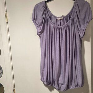 Porridge Banded Blouse - Soft Lavender - L